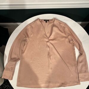Banana Republic Soft Tan Silky Blouse